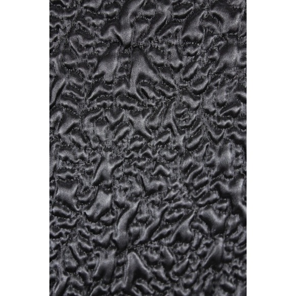 Bergdorf Goodman Main Street Fashion Coat Black Textured Satin Quilted vintage - Picture 9 of 16